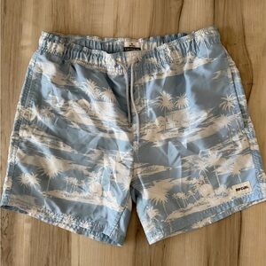 Rip Curl Light Blue Tropical Men's Swim Trunks